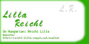 lilla reichl business card